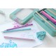 Set cadou 20 creioane colorate sparkle + asc. sleeve faber-caste