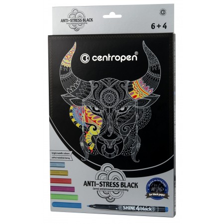 Set coli desen anti-stress + 6 markere centropen