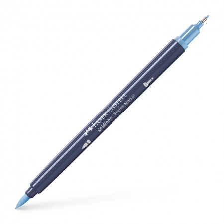 Sketch marker 2 capete bleu porumbel inchis 453 goldfaber faber-castell