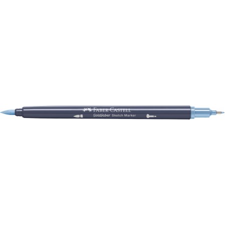 Sketch marker 2 capete bleu porumbel inchis 453 goldfaber faber-castell