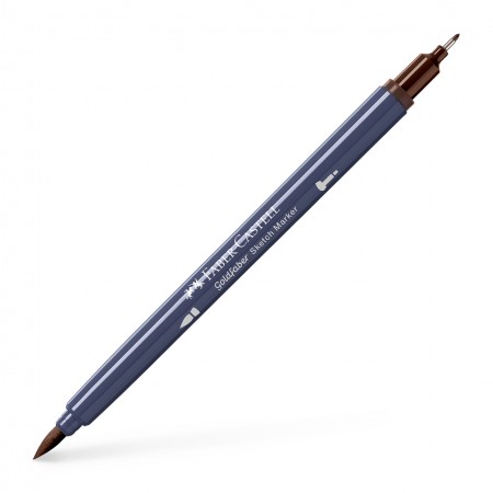 Sketch marker 2 capete maro ars 280 goldfaber faber-castell