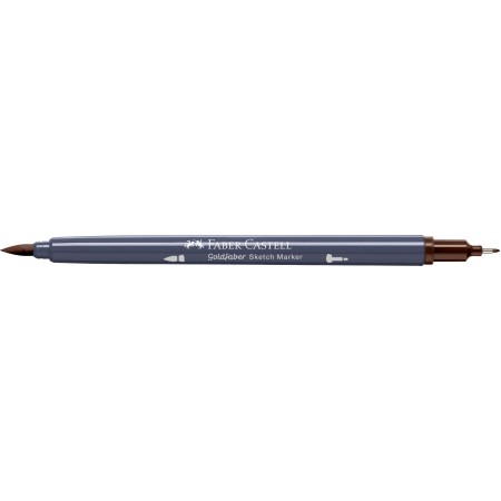 Sketch marker 2 capete maro ars 280 goldfaber faber-castell