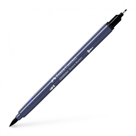 Sketch marker 2 capete negru 199 goldfaber faber-castell