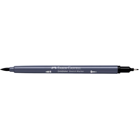 Sketch marker 2 capete negru 199 goldfaber faber-castell