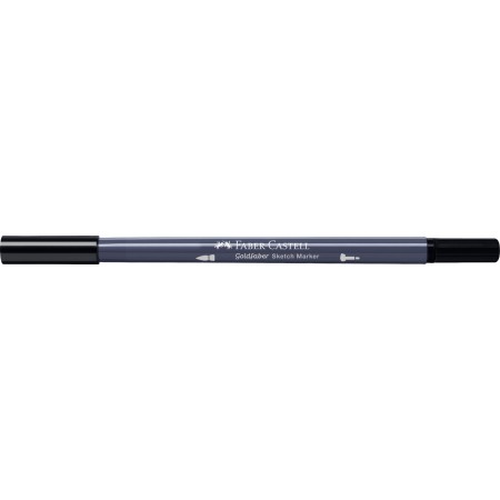 Sketch marker 2 capete negru 199 goldfaber faber-castell