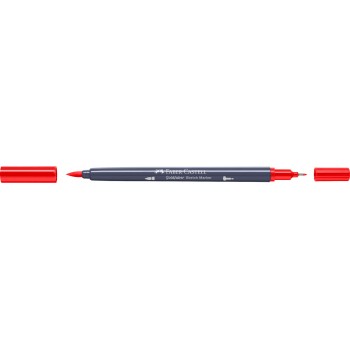 Sketch marker 2 capete rosu scarlet 118 goldfaber faber-castell