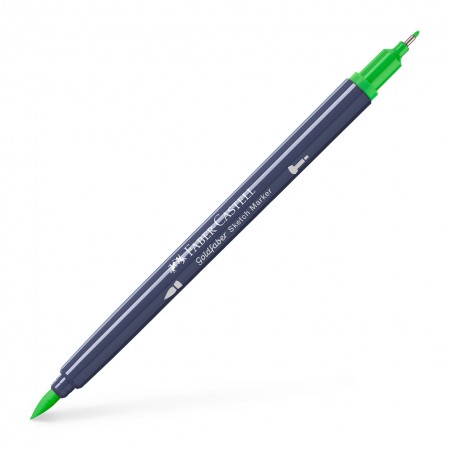 Sketch marker 2 capete verde frunza 112 goldfaber faber-castell Sketch marker 2 capete verde frunza 112 goldfaber faber-castell