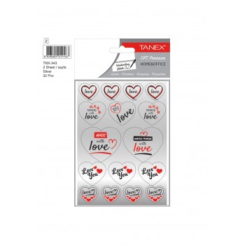 Sticker made with love 2/set tnx-343 tanex
