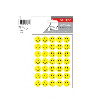 Sticker smiley galben 2/set tnx-321 tanex