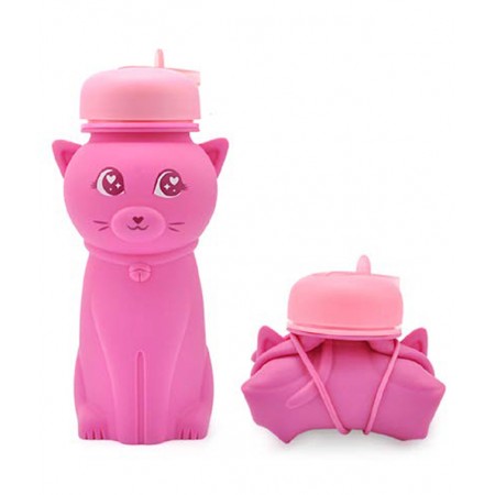 Sticla lichide 500ml pisica roz inchis pigna