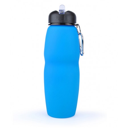 Sticla lichide pliabila 700ml albastra pigna