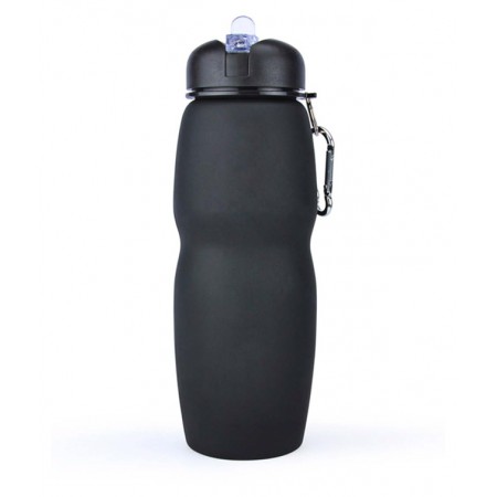 Sticla lichide pliabila 700ml neagra pigna