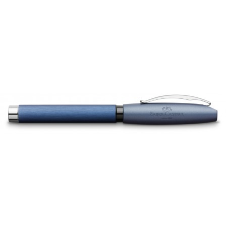 Stilou essentio aluminium albastru ef faber-castell