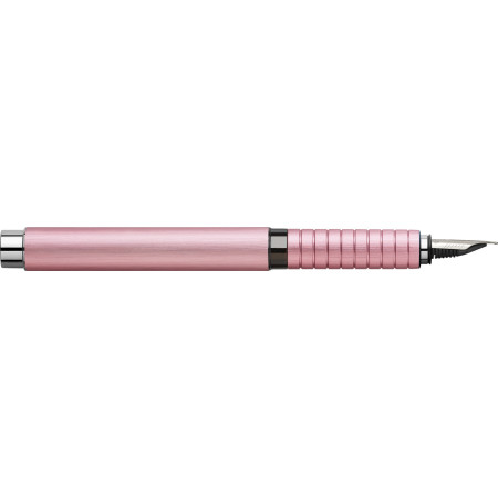 Stilou essentio aluminium rose ef faber-castell