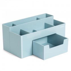 Suport birou 7 compartimente + sertar bleu deli