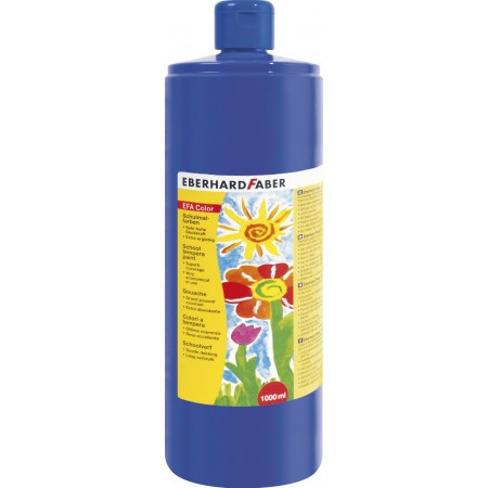 Tempera 1000 ml albastra eberhard faber