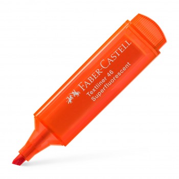 Textmarker portocaliu superfluorescent 1546 faber-castell