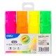 Textmarker set 4 accent s621 deli