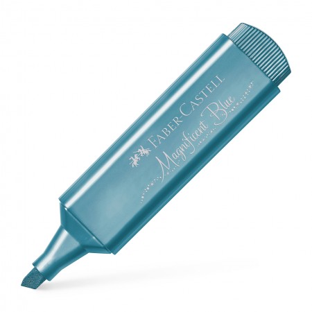 Textmarker set 6 metalizat cutie carton 2024 faber-castell