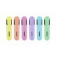 Textmarker set 6 pastel cutie plastic kores