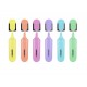 Textmarker set 6 pastel cutie plastic kores
