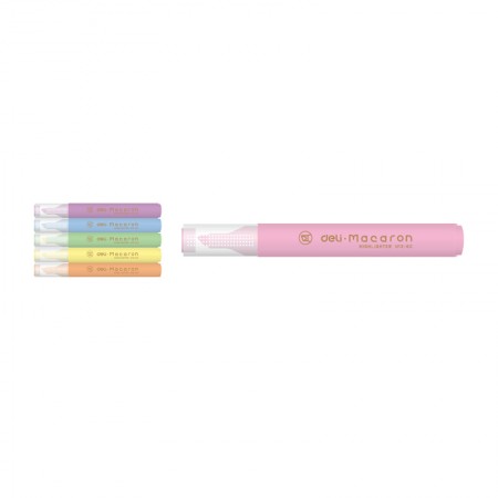 Textmarker set 6 slim miyou macarons deli