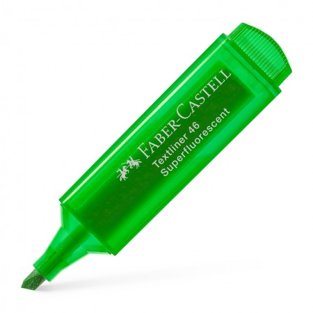 Textmarker verde superfluorescent 1546 faber-castell